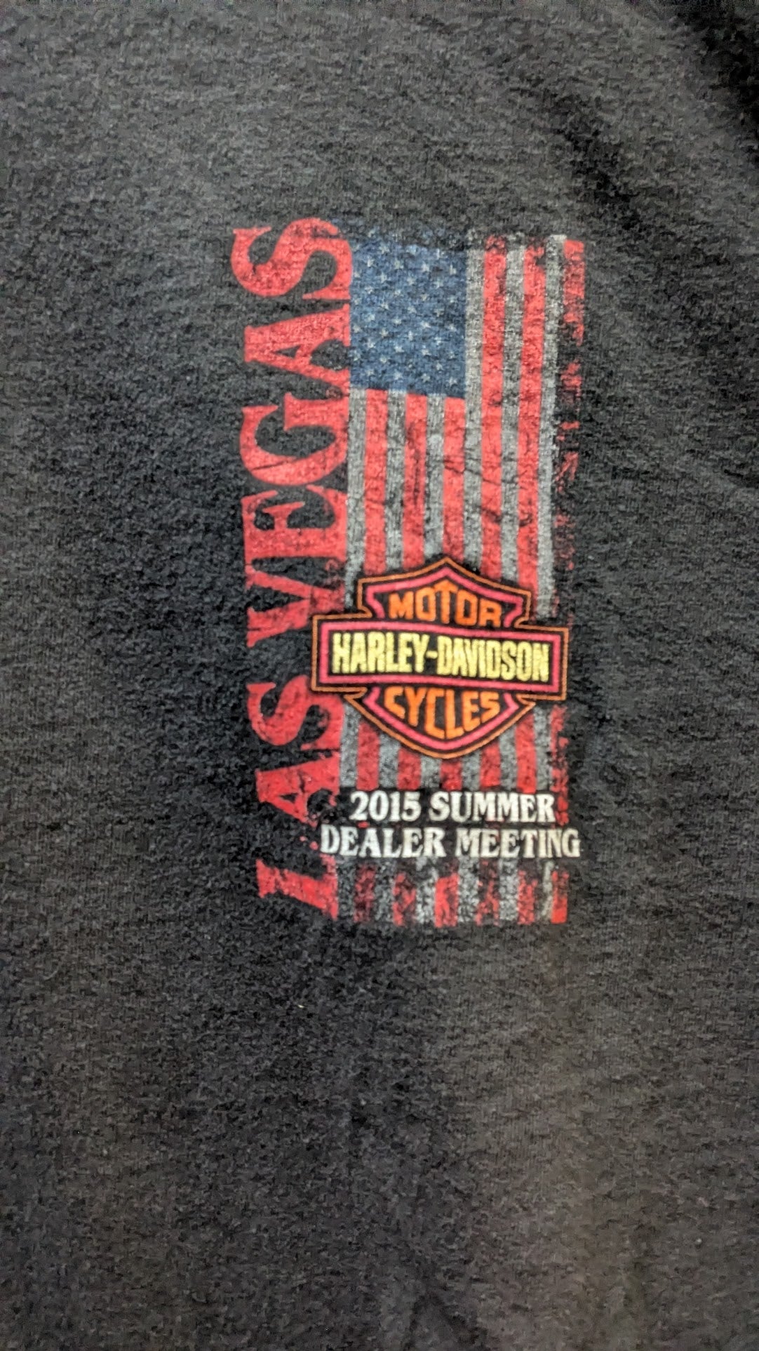 2015 Harley-Davidson Las Vegas Summer Dealer Meeting Limited Edition T-Shirt Adult XL Black