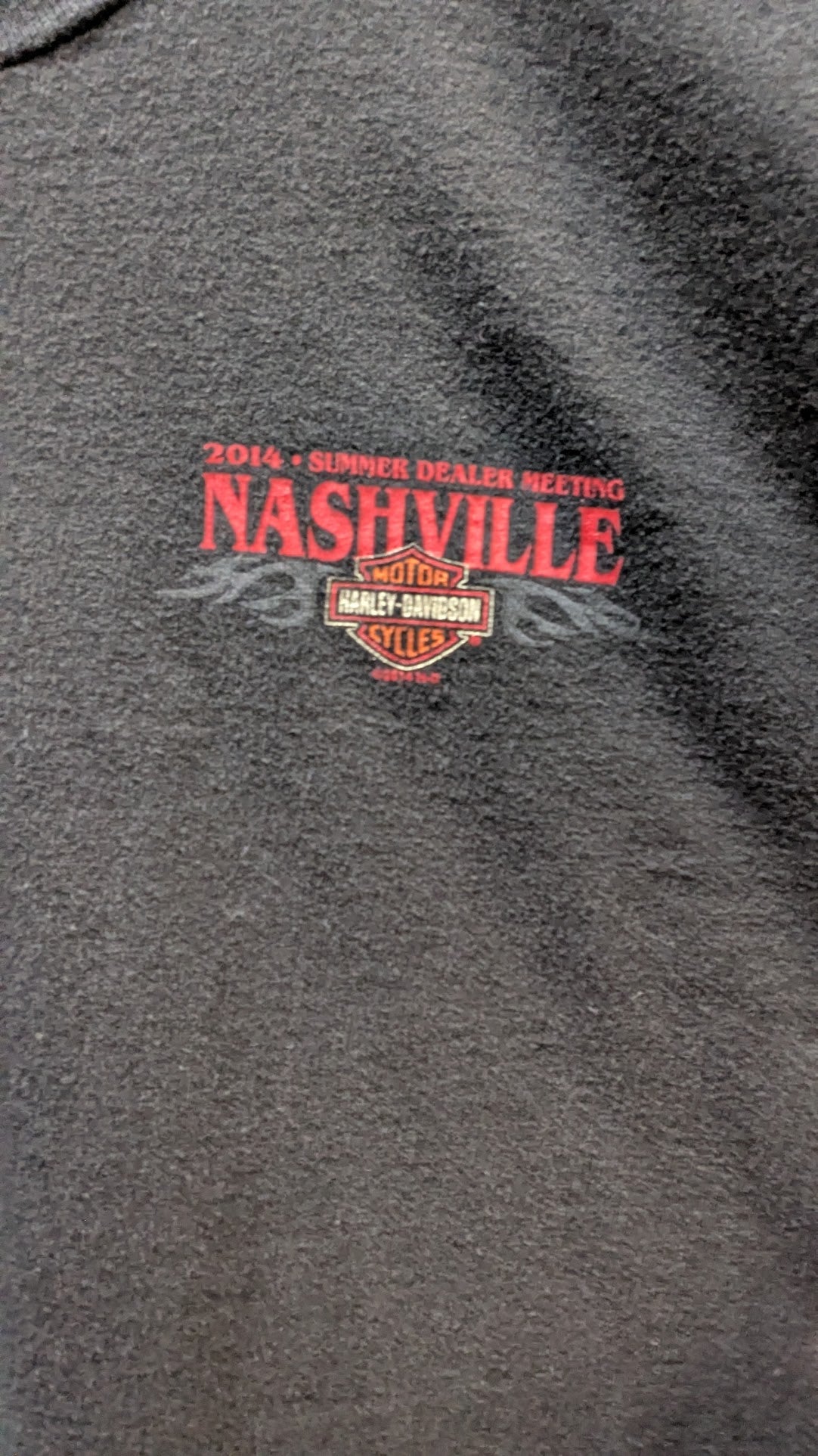 2014 Harley-Davidson Nashville Summer Dealer Meeting Limited Edition T-Shirt Adult XL Black