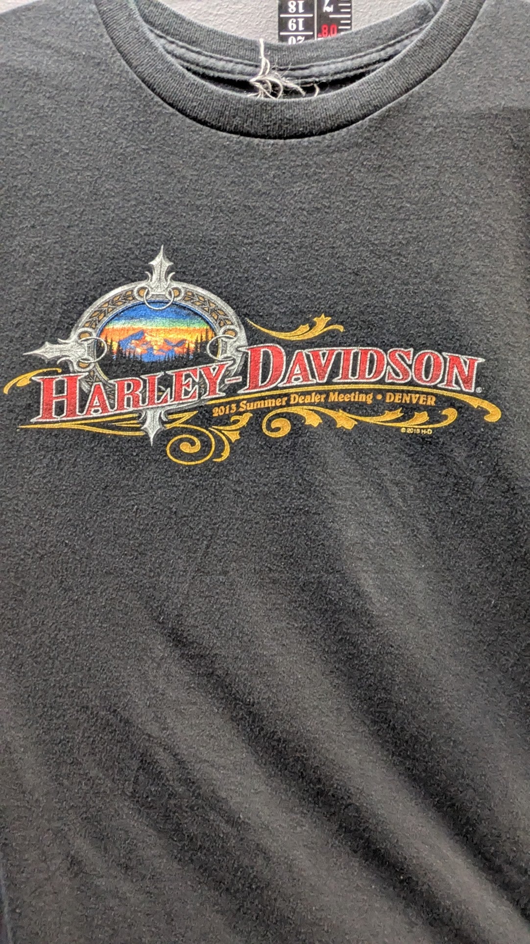 2013 Harley-Davidson Denver Summer Dealer Meeting Limited Edition T-Shirt Adult Large XL Black