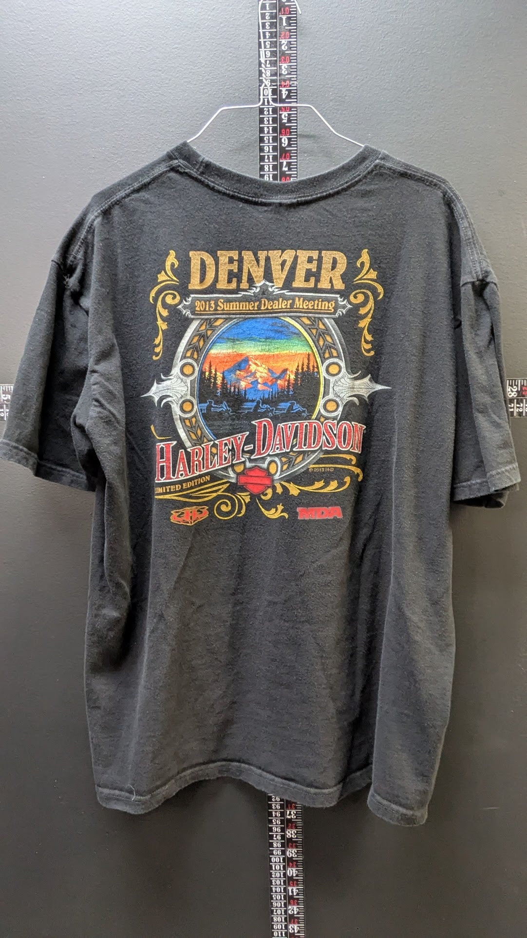 2013 Harley-Davidson Denver Summer Dealer Meeting Limited Edition T-Shirt Adult Large XL Black