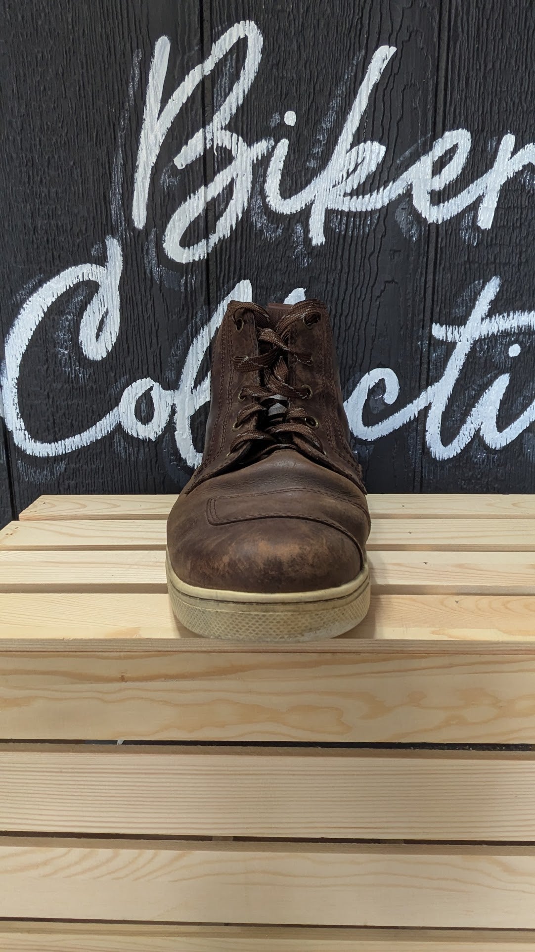 Harley-Davidson Brown Leather High Top Riding Sneakers Boots Men's Size 13