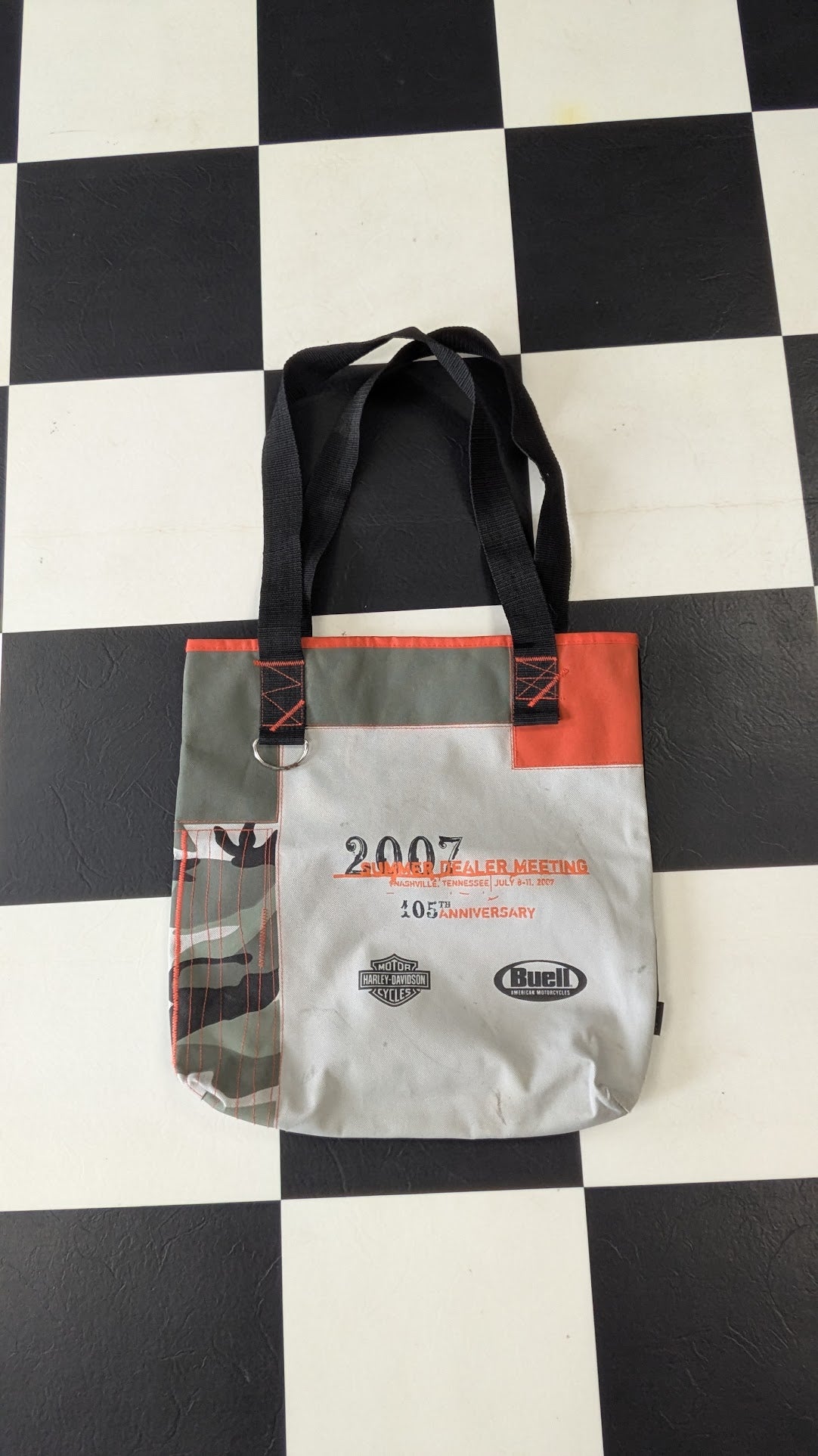 Harley-Davidson 2007 Summer Dealer Meeting Nashville 105th Anniversary Tote Bag Buell