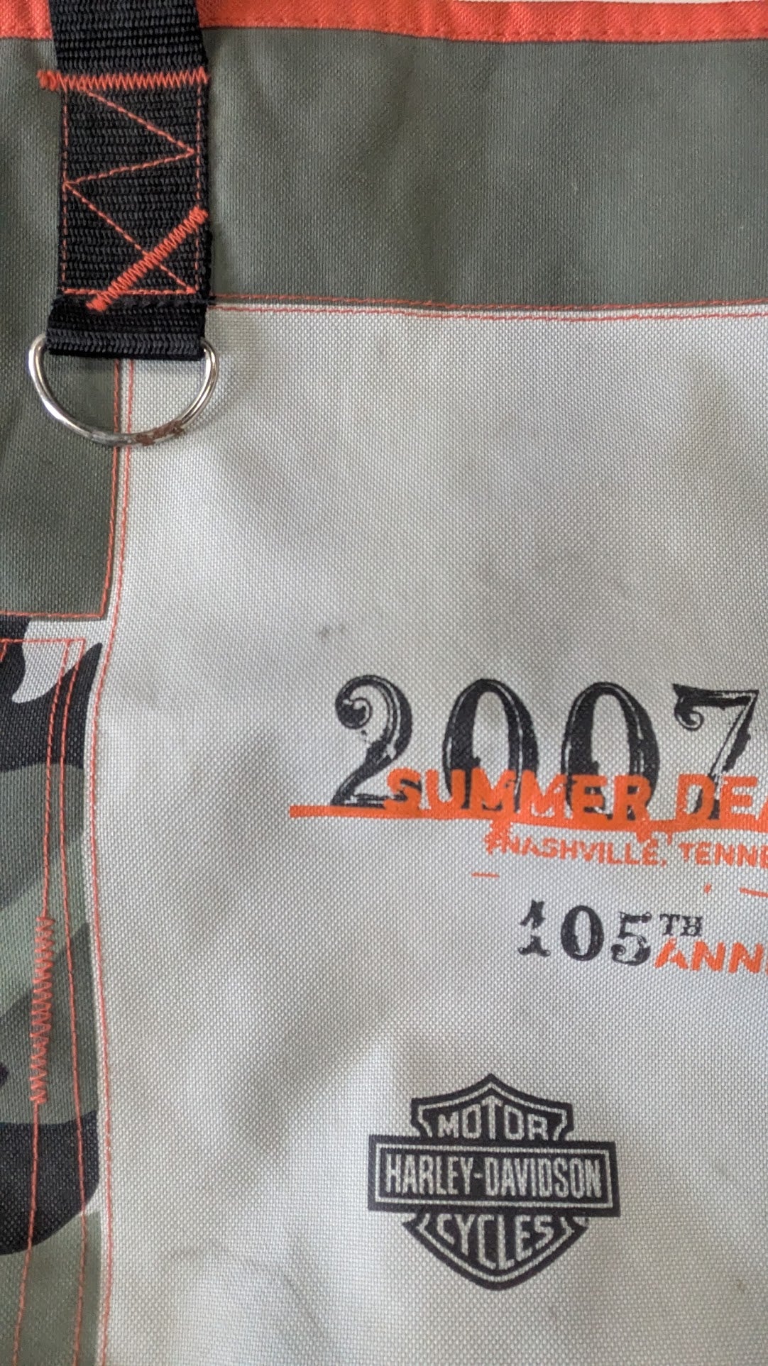 Harley-Davidson 2007 Summer Dealer Meeting Nashville 105th Anniversary Tote Bag Buell