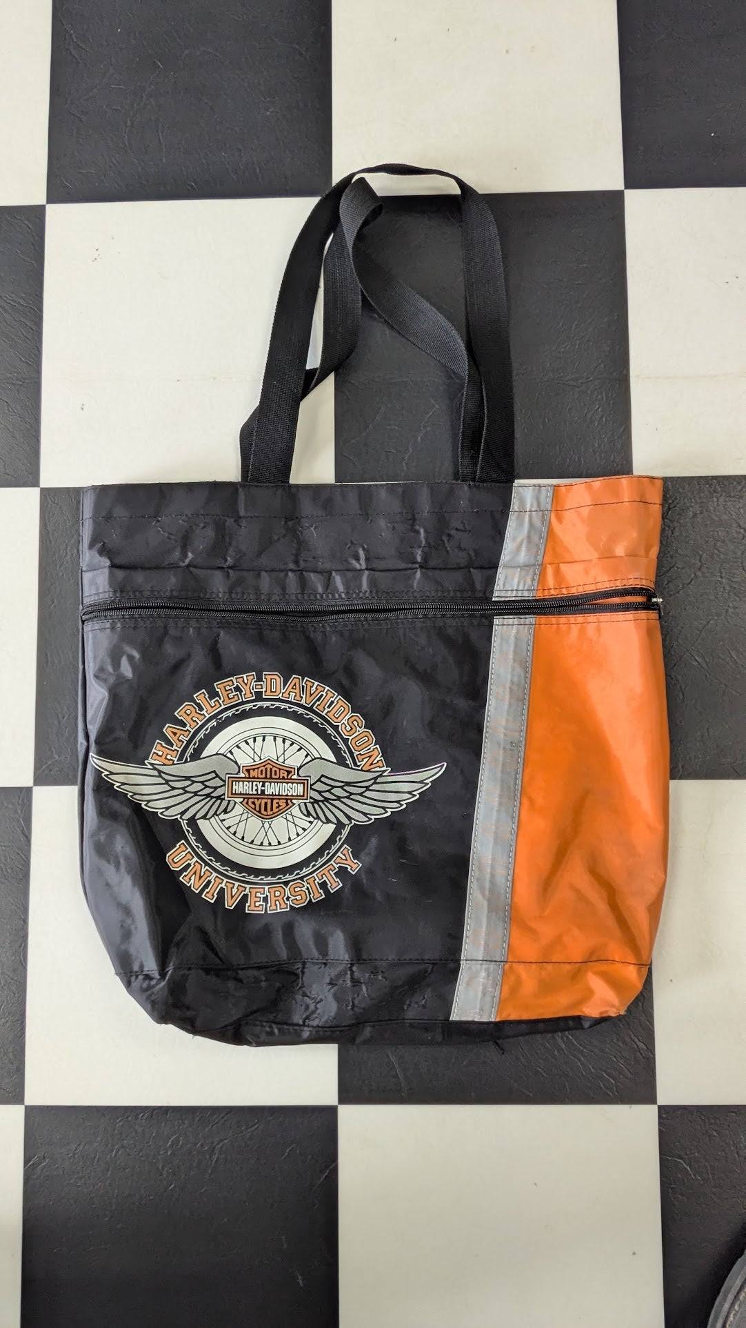 Harley-Davidson University Tote Bag Winged Bar & Shield Dealer Training Motorcycle Collectible