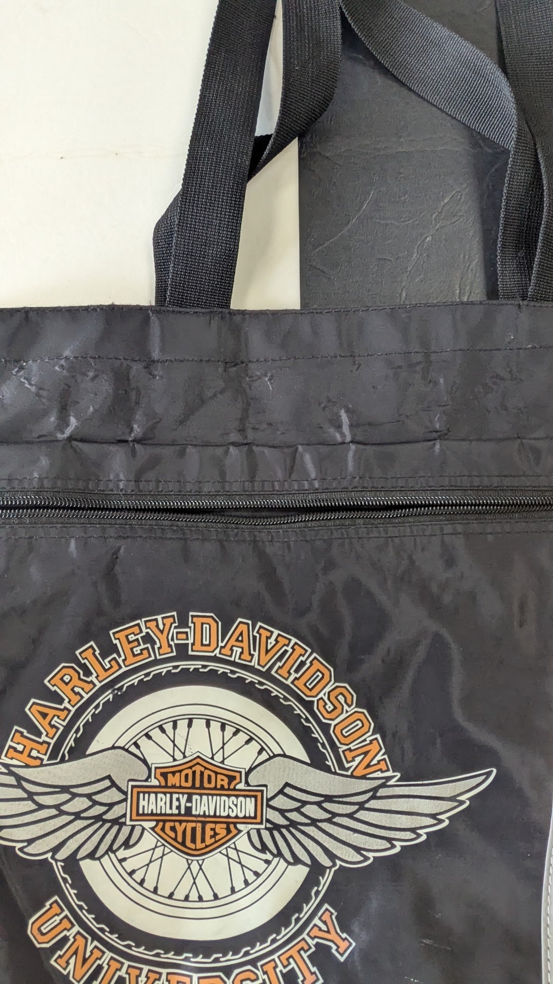 Harley-Davidson University Tote Bag Winged Bar & Shield Dealer Training Motorcycle Collectible