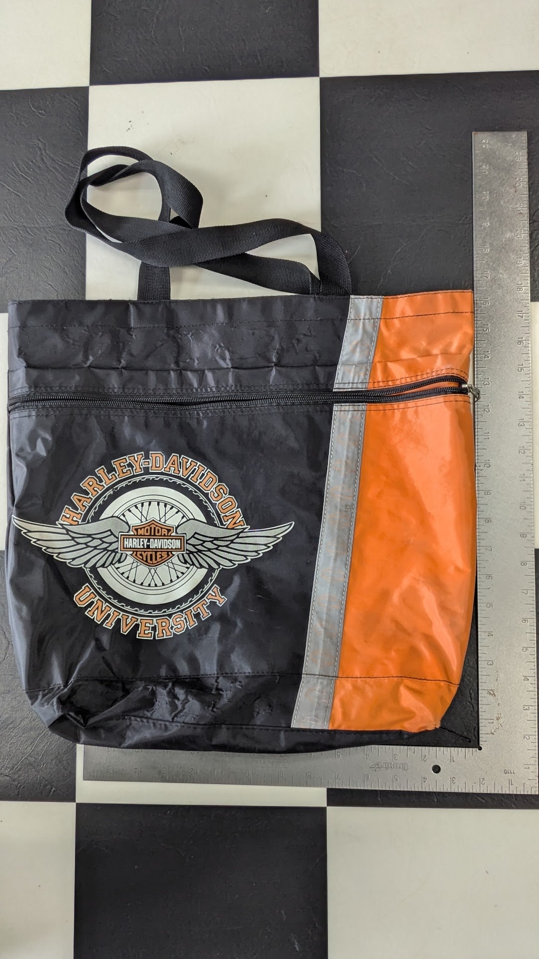 Harley-Davidson University Tote Bag Winged Bar & Shield Dealer Training Motorcycle Collectible