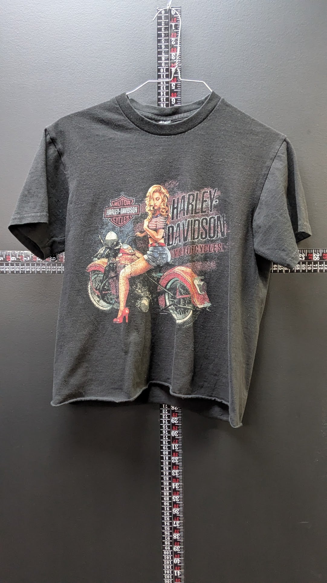 Harley-Davidson Sturgis South Dakota Cropped Women's Graphic T-Shirt Black