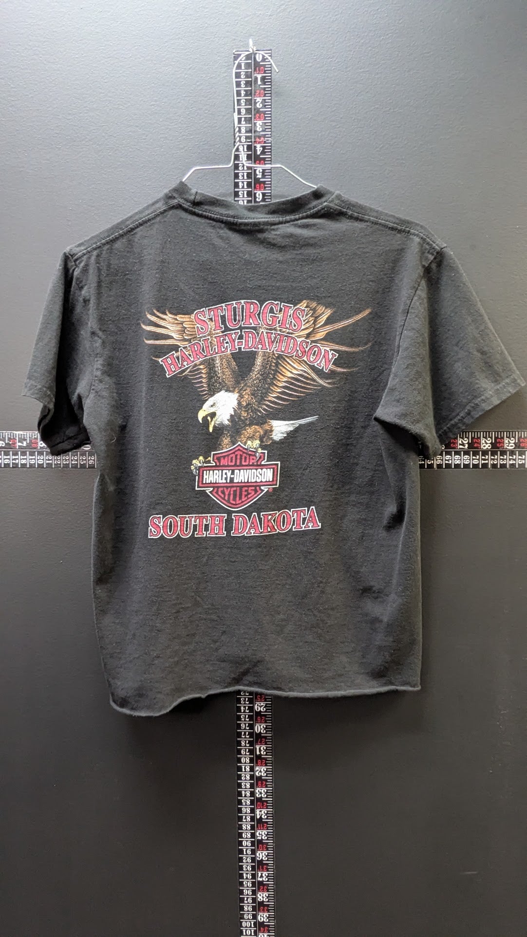 Harley-Davidson Sturgis South Dakota Cropped Women's Graphic T-Shirt Black
