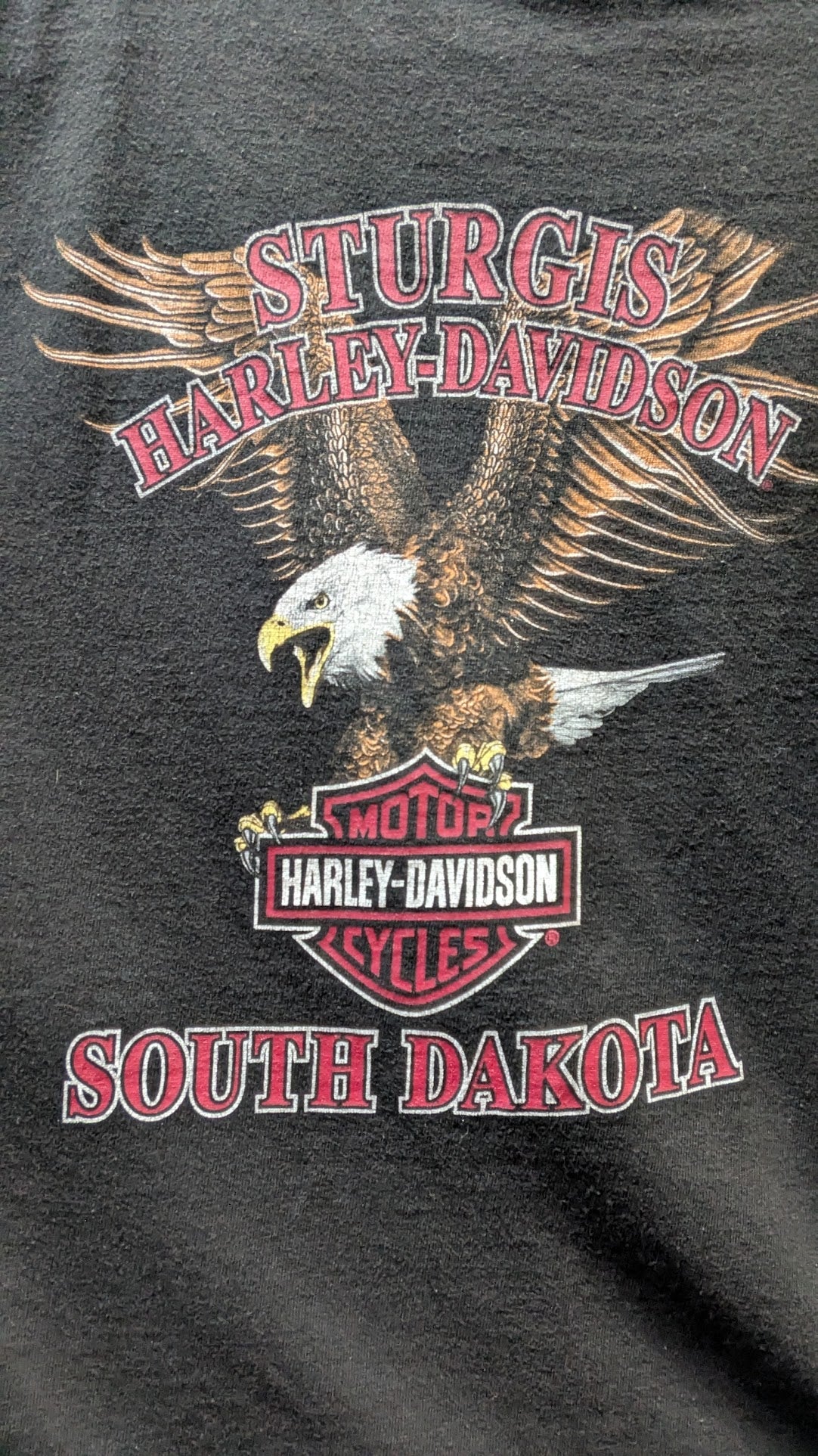 Harley-Davidson Sturgis South Dakota Cropped Women's Graphic T-Shirt Black