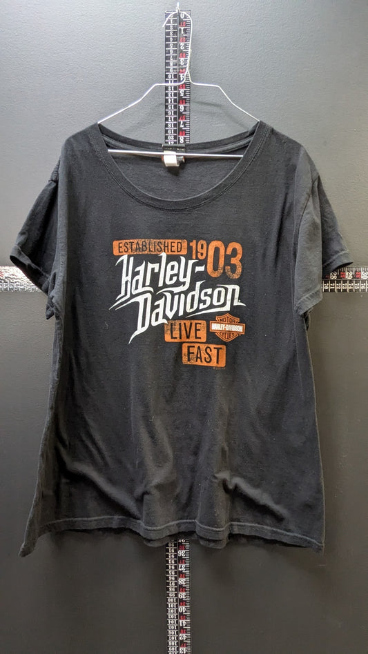 Harley-Davidson Raging Bull Durham NC 3XL Black Dealer T-Shirt