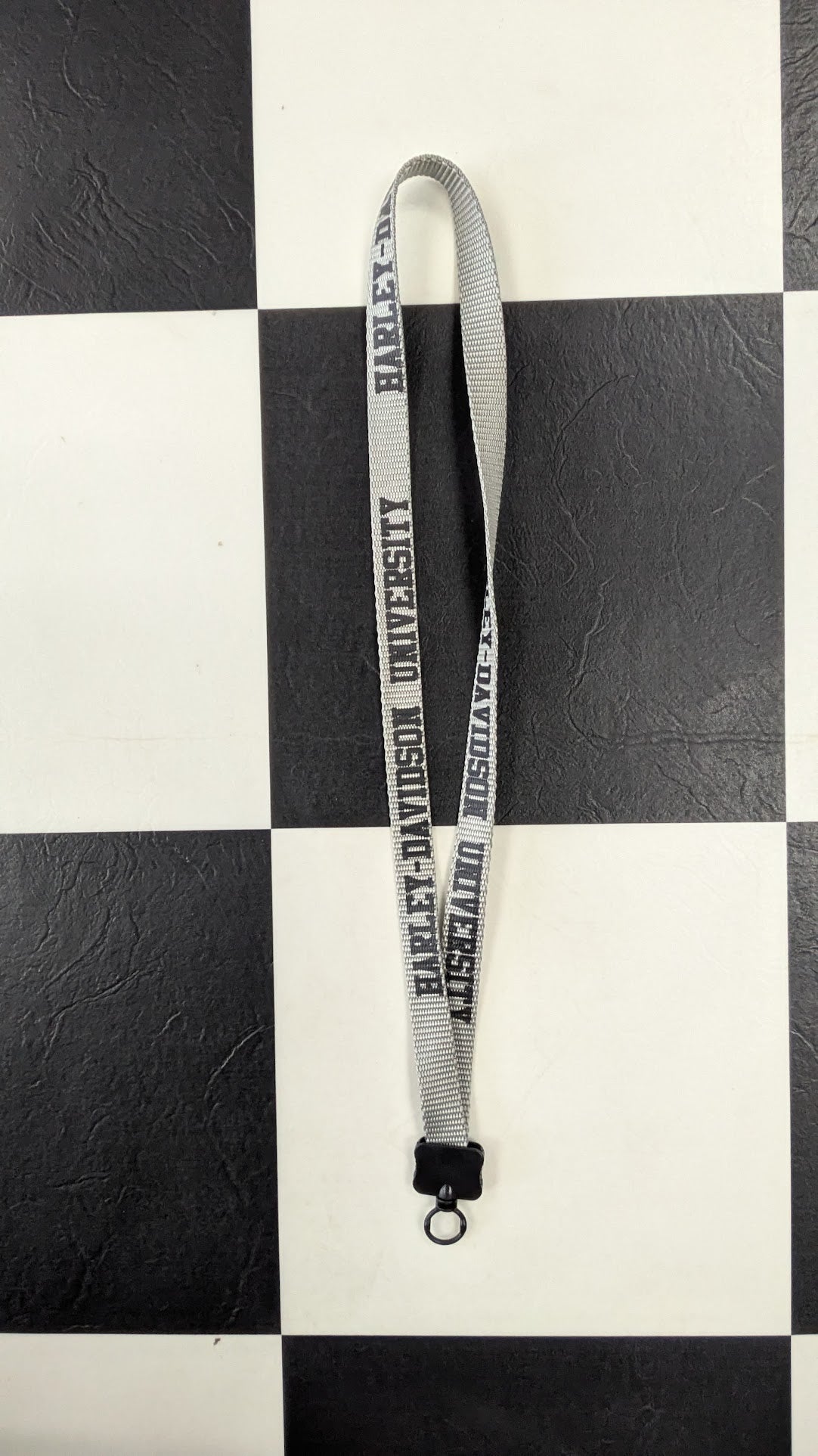 Harley-Davidson Gray Black Lanyard Key Ring Holder