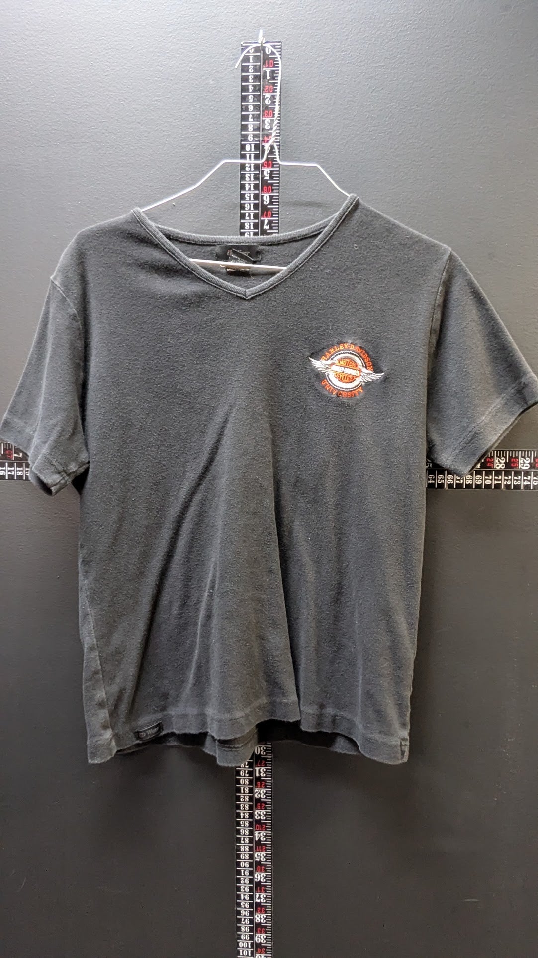 Harley-Davidson University Women's Black V-Neck T-Shirt Size Medium