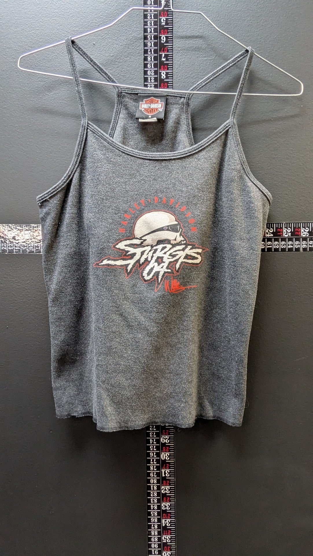 Harley-Davidson Stars & Stripes Women's Racerback Tank Top Size Medium