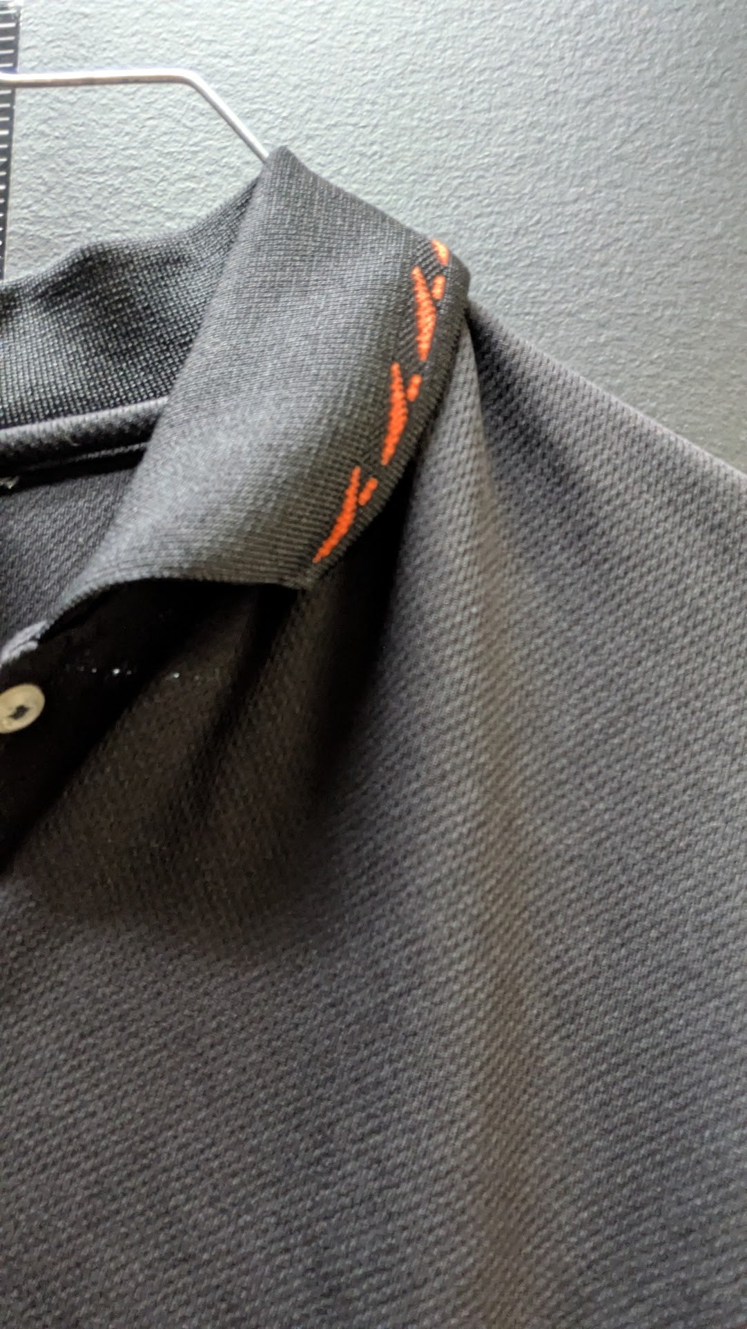 Harley-Davidson Women's Performance Polo Shirt Black Orange Moisture Management Size Medium
