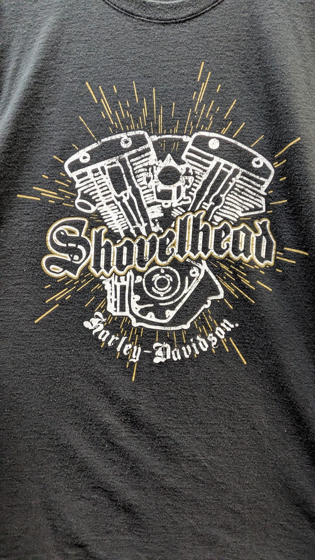 Harley-Davidson Shovelhead Engine Graphic T-Shirt Black O'Toole's Wurtsboro NY Size XL
