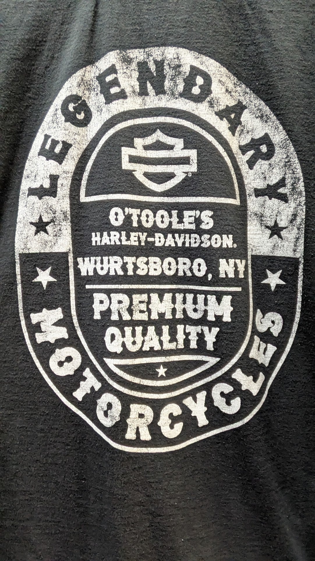 Harley-Davidson Shovelhead Engine Graphic T-Shirt Black O'Toole's Wurtsboro NY Size XL