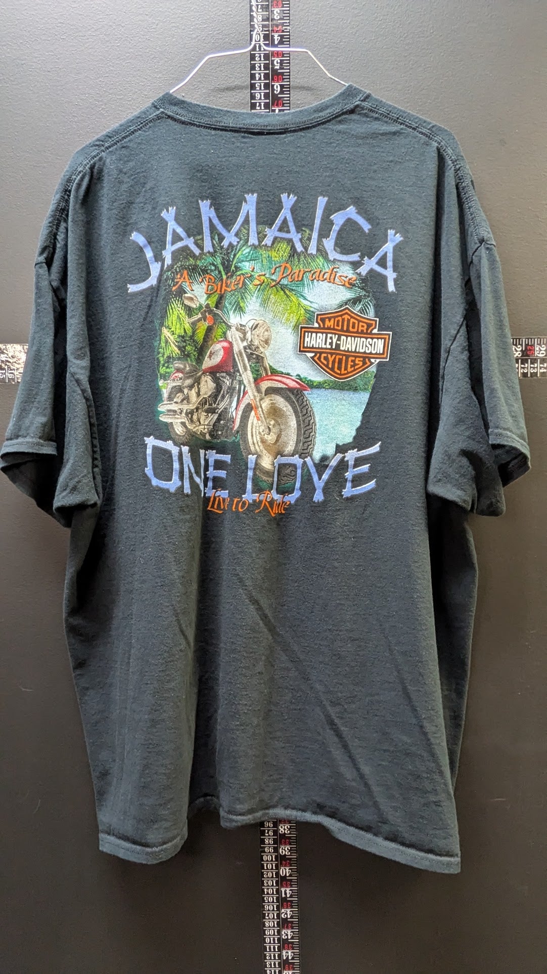 Harley-Davidson Jamaica One Love Motorcycle Graphic T-Shirt Black Size XL  Description: