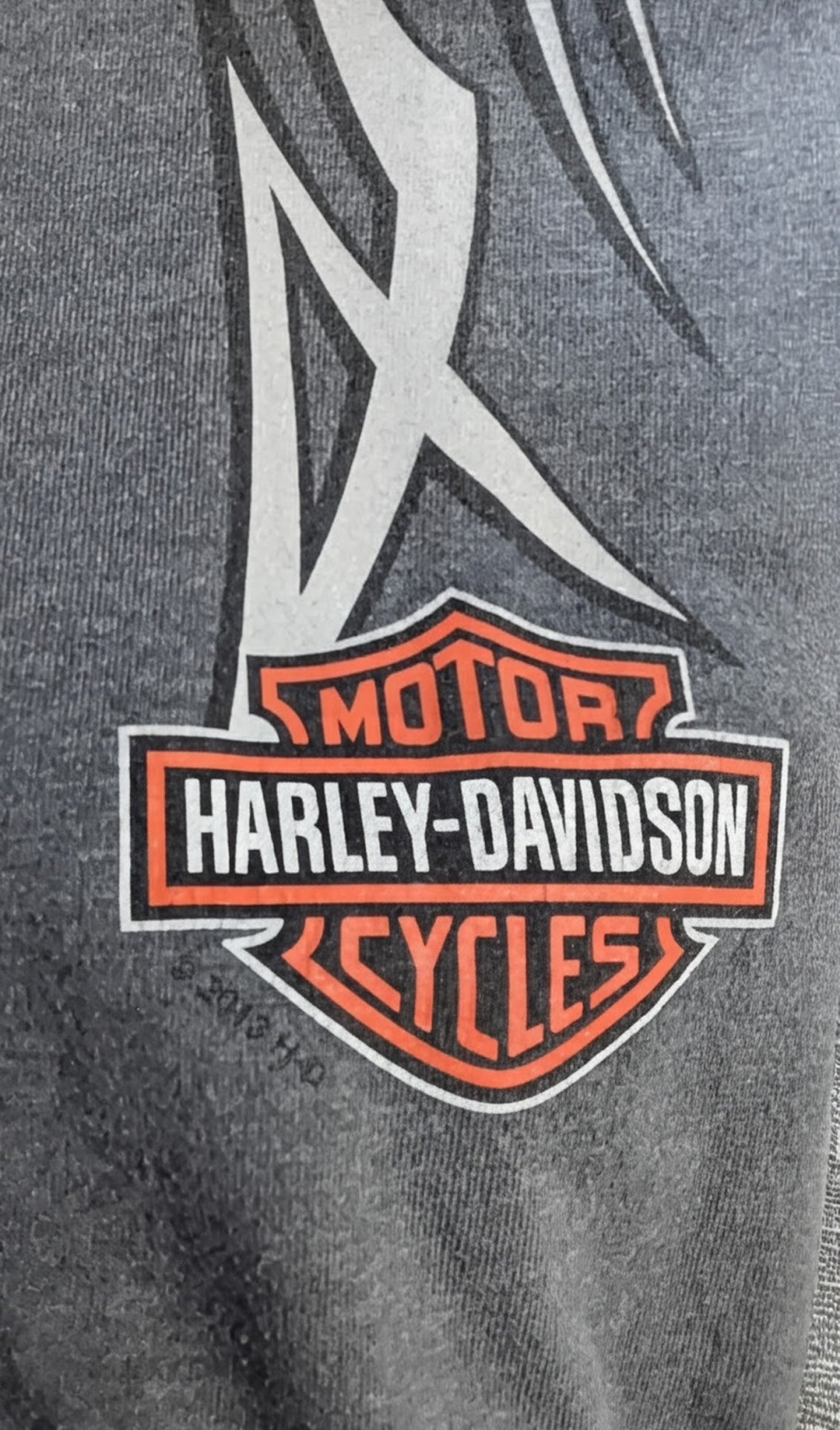 Harley-Davidson Long Sleeve T-Shirt Men's 2XL Gray O'Toole's Harley-Davidson Wurtsboro NY