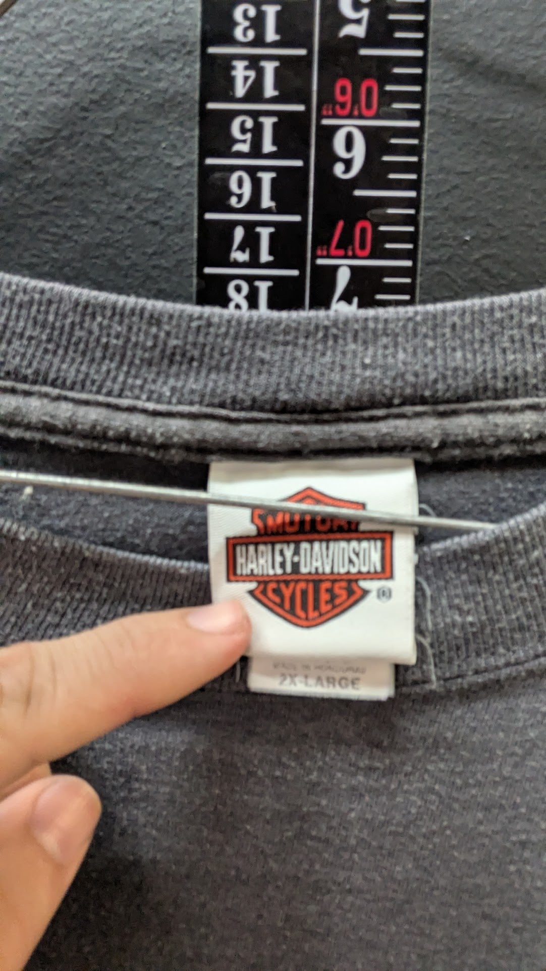 Harley-Davidson Long Sleeve T-Shirt Men's 2XL Gray O'Toole's Harley-Davidson Wurtsboro NY