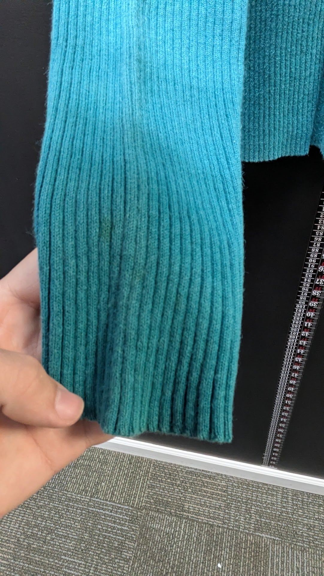 Harley-Davidson American Legend Women's Ribbed Knit Sweater Teal Blue Medium