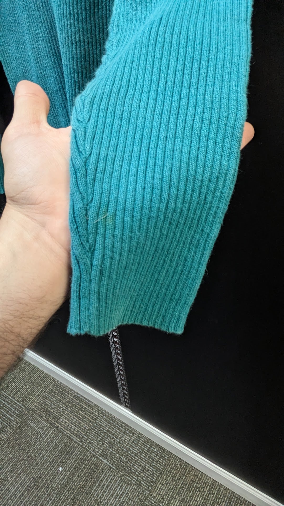 Harley-Davidson American Legend Women's Ribbed Knit Sweater Teal Blue Medium