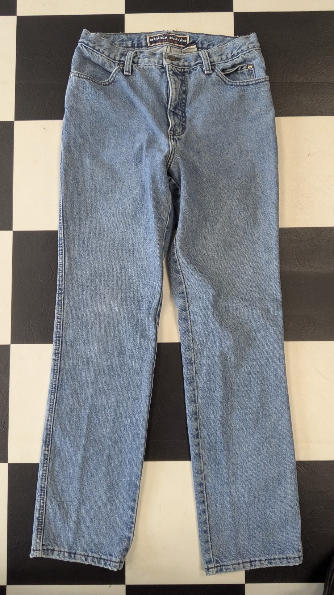 Vintage Harley-Davidson Biker Blues Traditional Fit Jeans – Light Wash Denim – 31x32