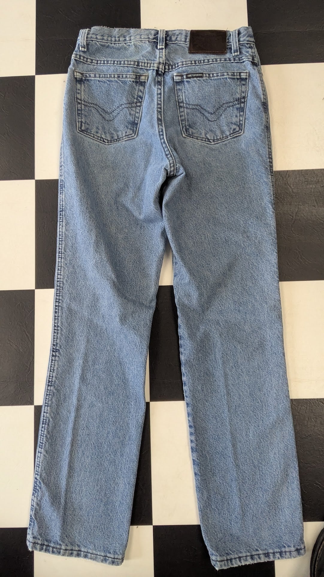 Vintage Harley-Davidson Biker Blues Traditional Fit Jeans – Light Wash Denim – 31x32