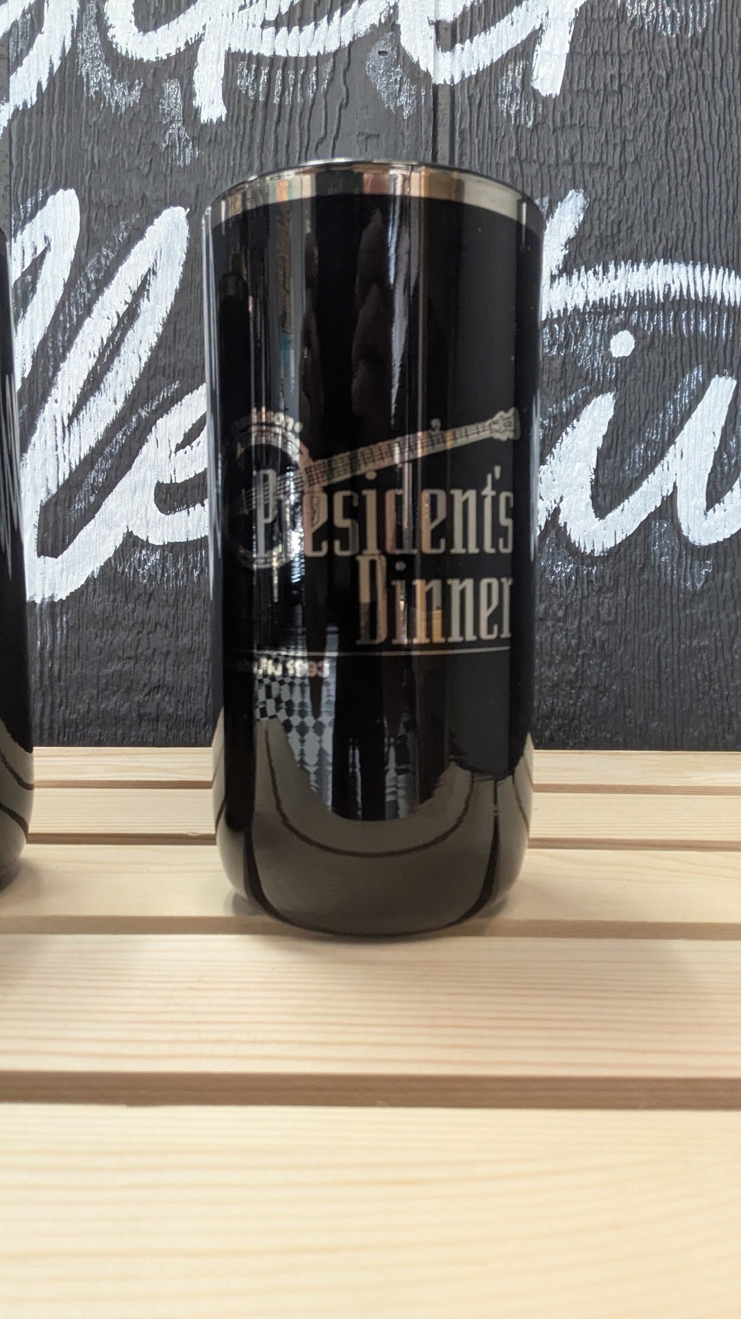 Vintage Harley-Davidson President's Dinner Nashville 1993 Glasses – Set of 2 Black Commemorative Tumblers