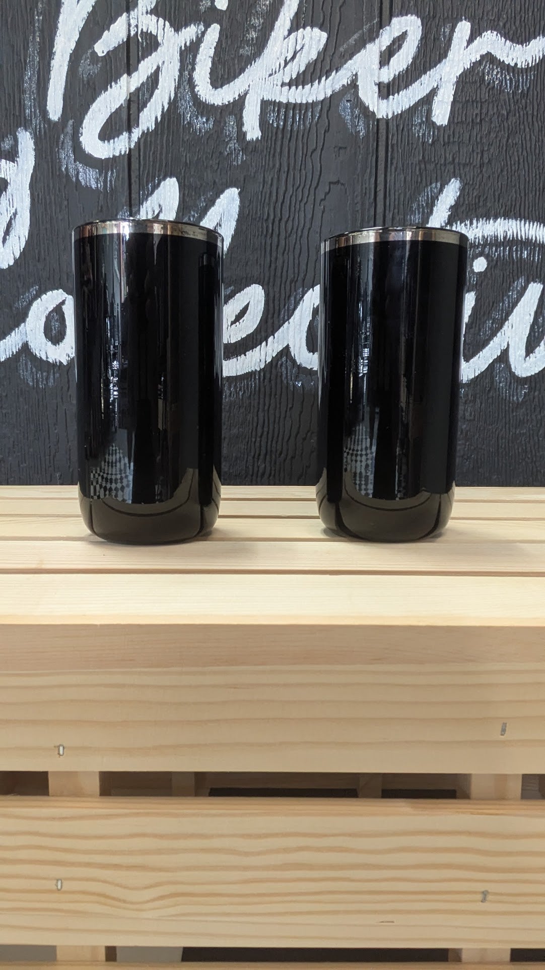 Vintage Harley-Davidson President's Dinner Nashville 1993 Glasses – Set of 2 Black Commemorative Tumblers
