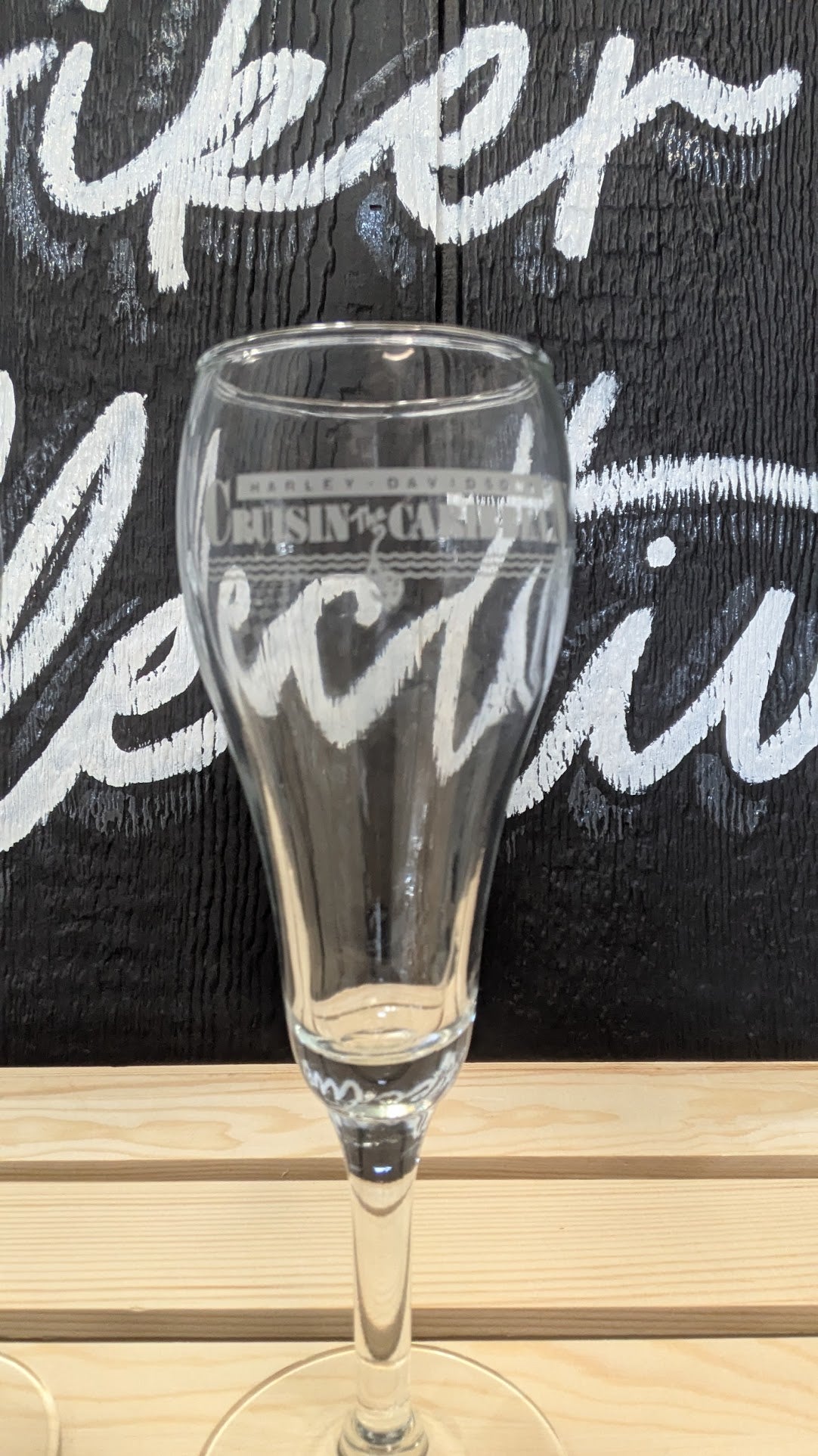 Harley-Davidson Cruisin' The Caribbean Champagne Flutes – Set of 2 Collectible Glasses