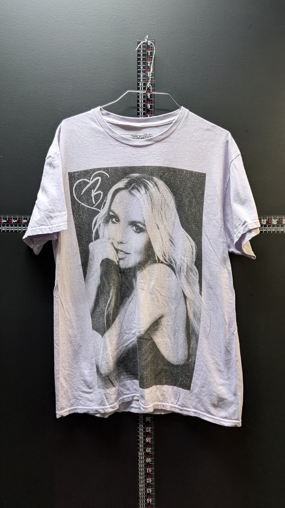Britney Spears Graphic T-Shirt Large Lavender Licensed Pop Music Tee