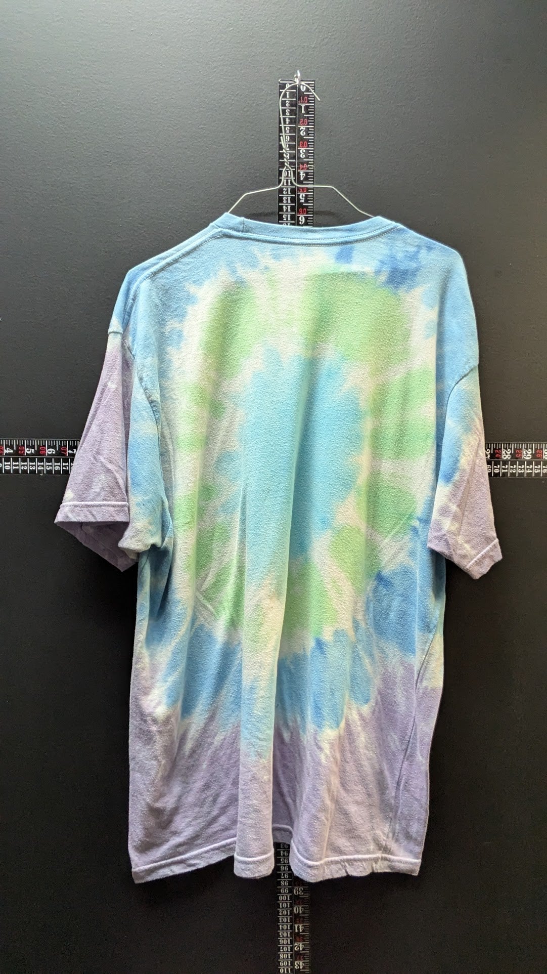 Led Zeppelin Tie-Dye Graphic T-Shirt – Blue Green Purple Wash – Adult Size Large/XL