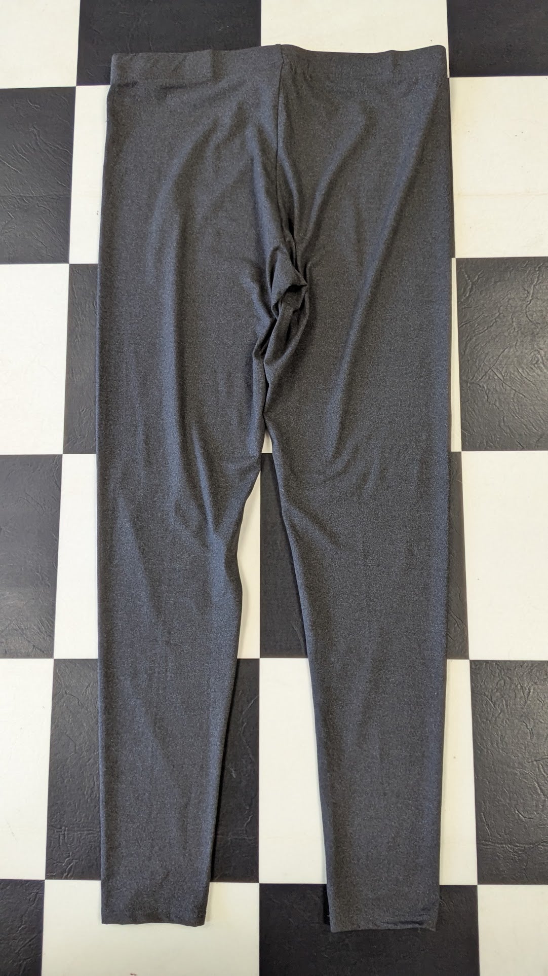 Serra Womens Leggings Size Large Gray Heather Stretch Pull On Active Lounge Pants