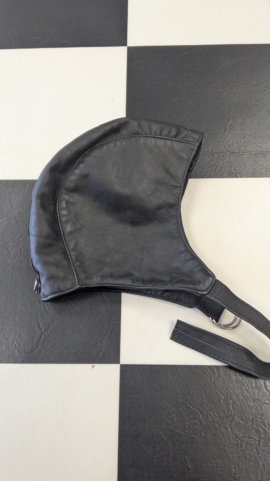 Harley-Davidson Leather Riding Skull Cap Black Bar Shield Biker Helmet Liner USA