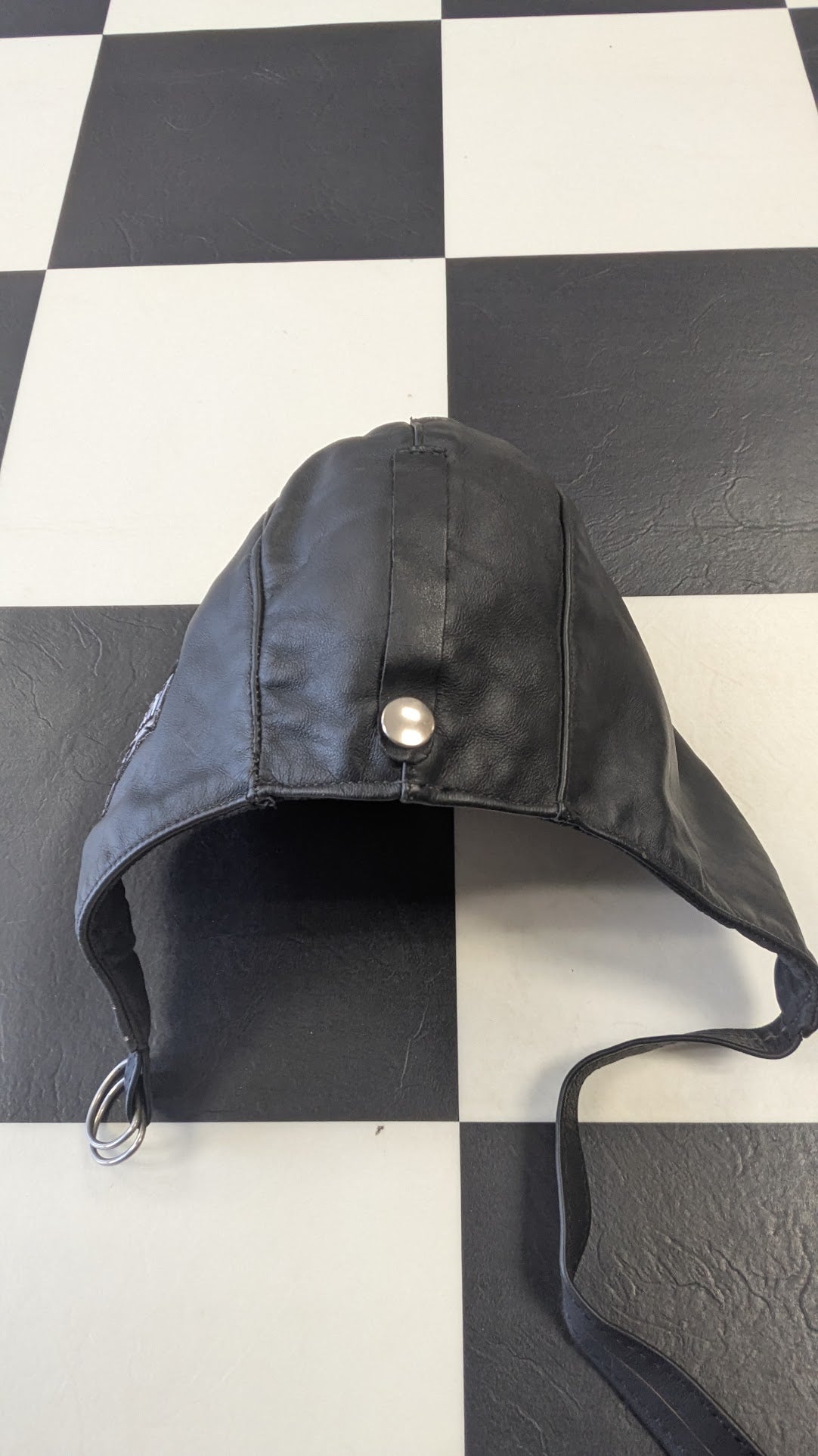 Harley-Davidson Leather Riding Skull Cap Black Bar Shield Biker Helmet Liner USA