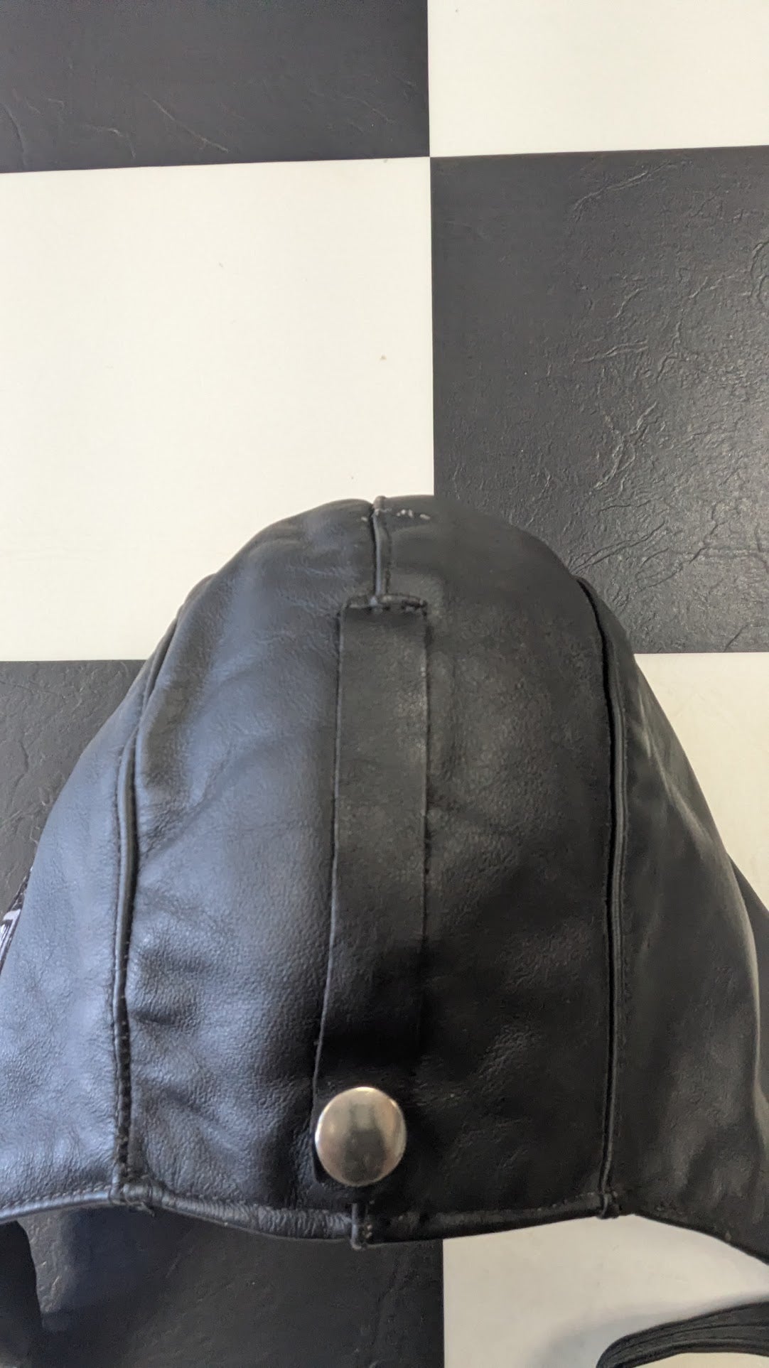 Harley-Davidson Leather Riding Skull Cap Black Bar Shield Biker Helmet Liner USA