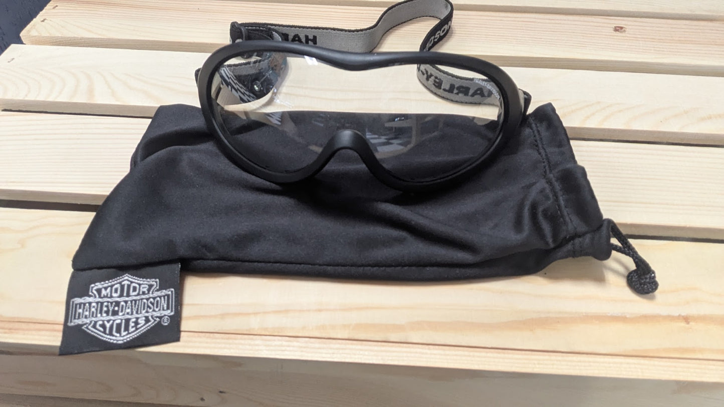 Harley-Davidson Motorcycle Riding Glasses Goggles Interchangeable Clear & Smoke Lenses