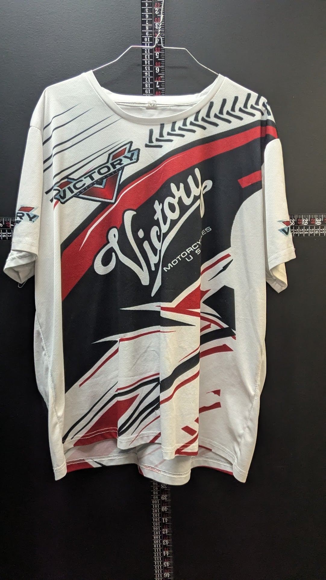 Victory Motorcycles Racing Jersey Shirt Men's 4XL White Red Black Motocross Riding