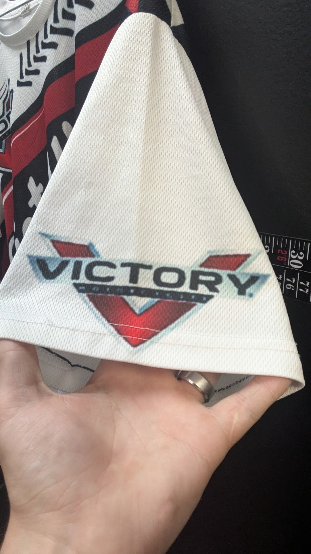Victory Motorcycles Racing Jersey Shirt Men's 4XL White Red Black Motocross Riding