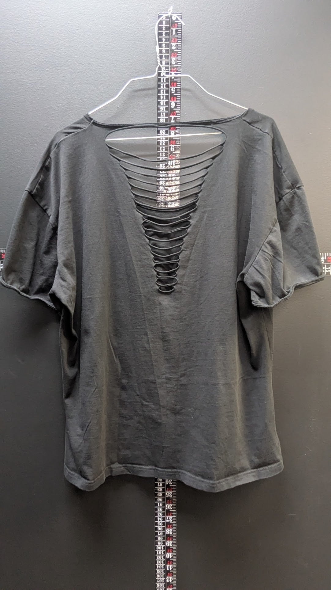 Victory Motorcycles Women's 2XL Black Slashed Back Graphic T-Shirt