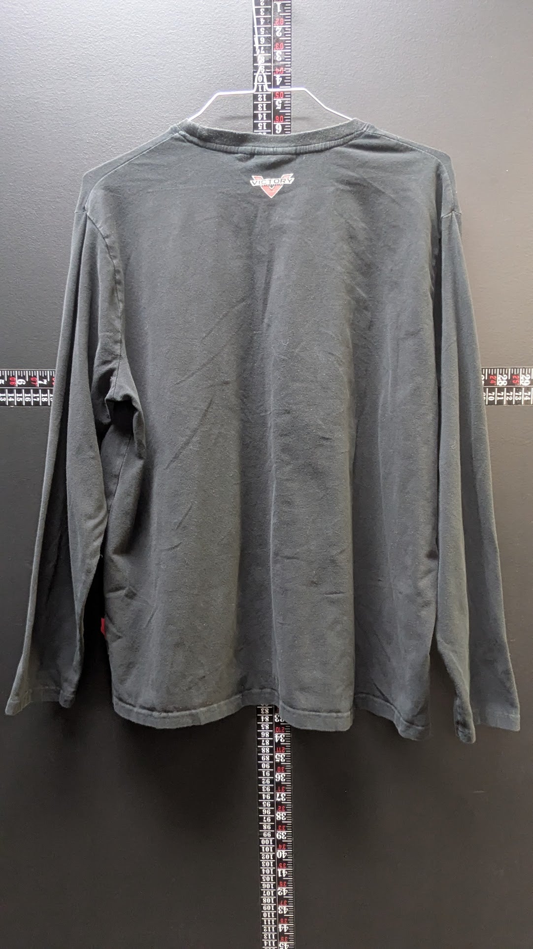 Victory Motorcycles Women's 2XL Black Long Sleeve Graphic Shirt Pink Logo