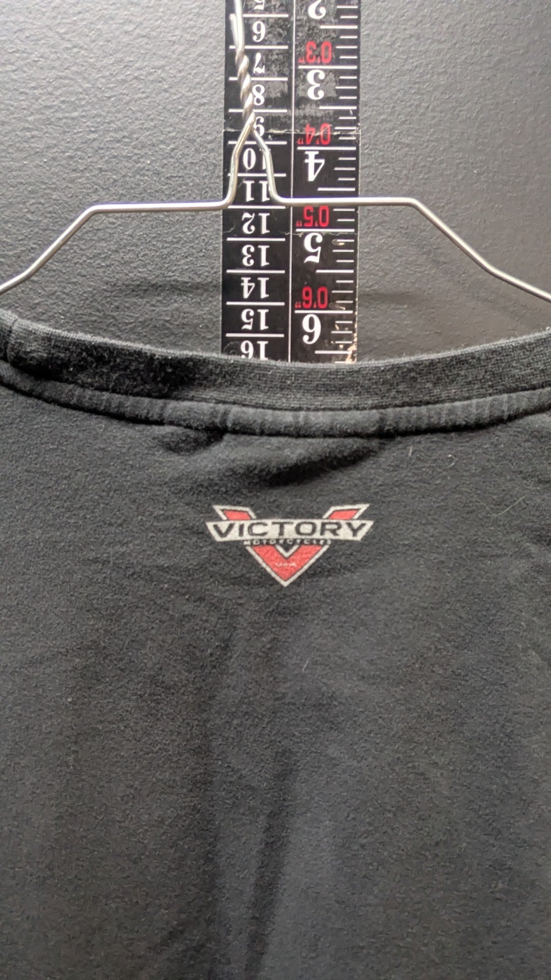 Victory Motorcycles Women's 2XL Black Long Sleeve Graphic Shirt Pink Logo