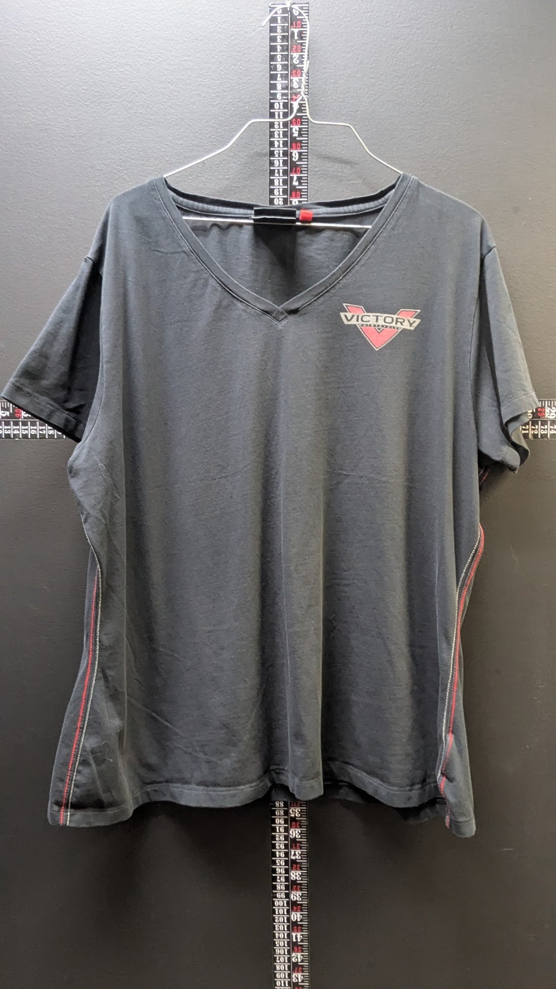 Victory Motorcycles Performance Women's 2XL Black V-Neck T-Shirt Short Sleeve