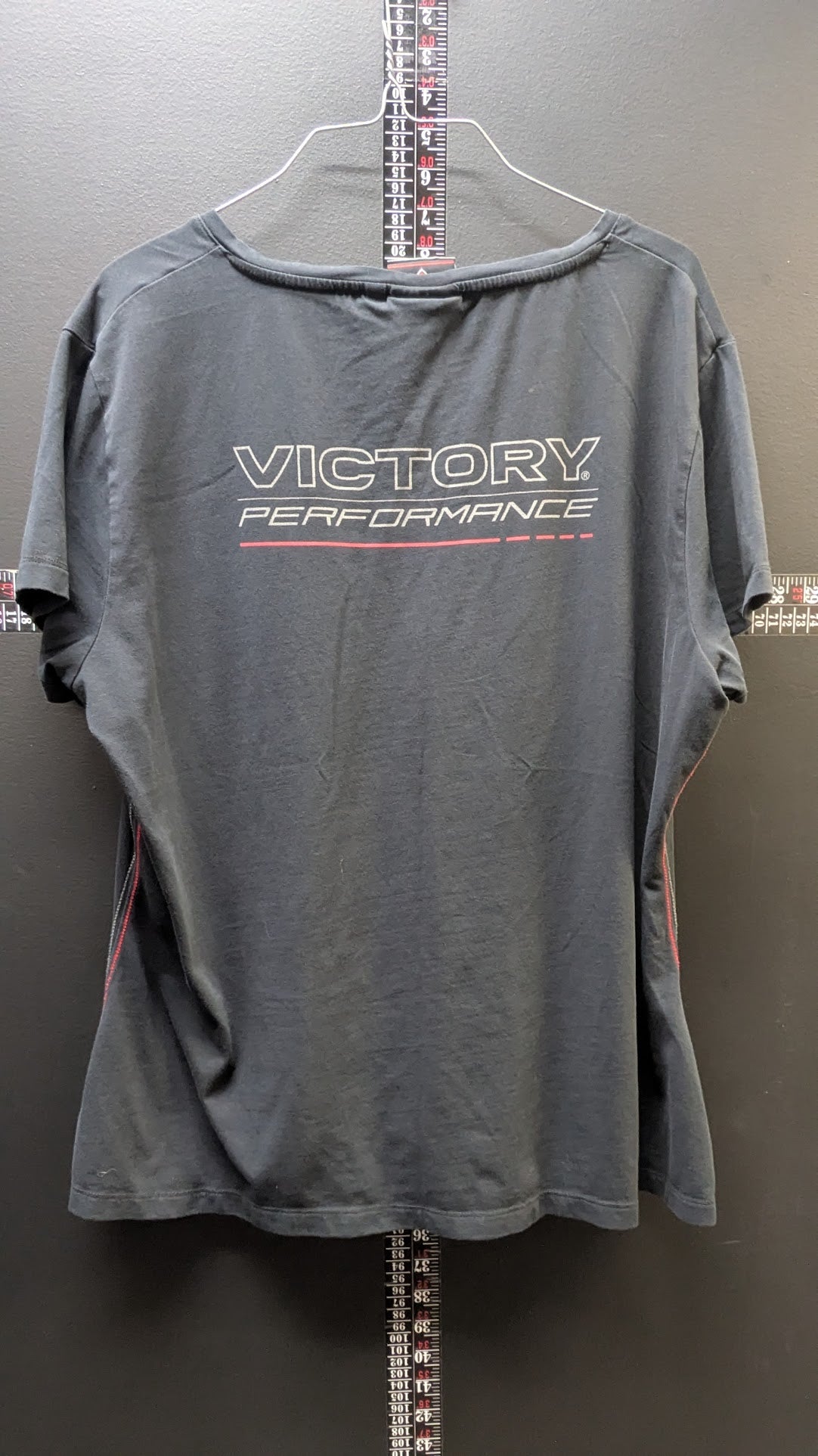 Victory Motorcycles Performance Women's 2XL Black V-Neck T-Shirt Short Sleeve