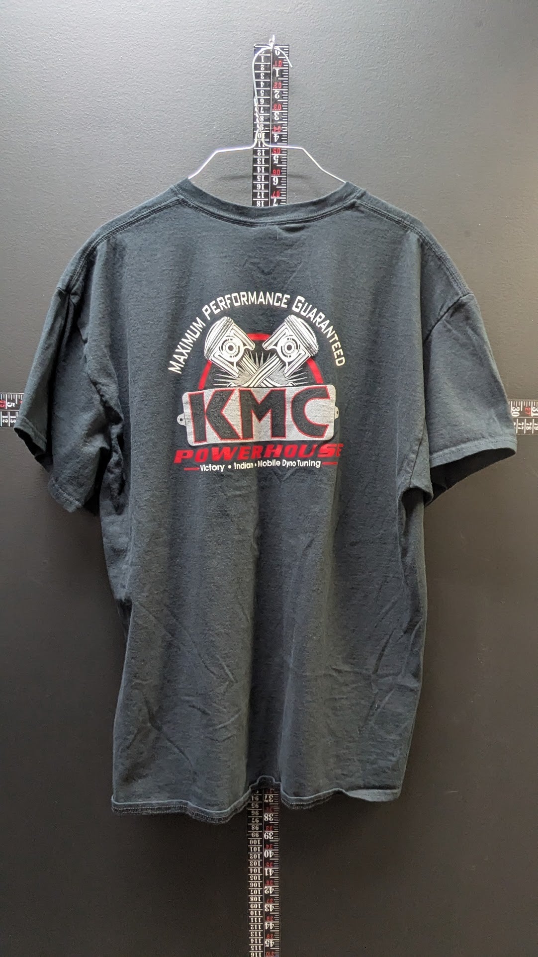 KMC Powerhouse Performance T-Shirt – Men's XL Black Graphic Tee