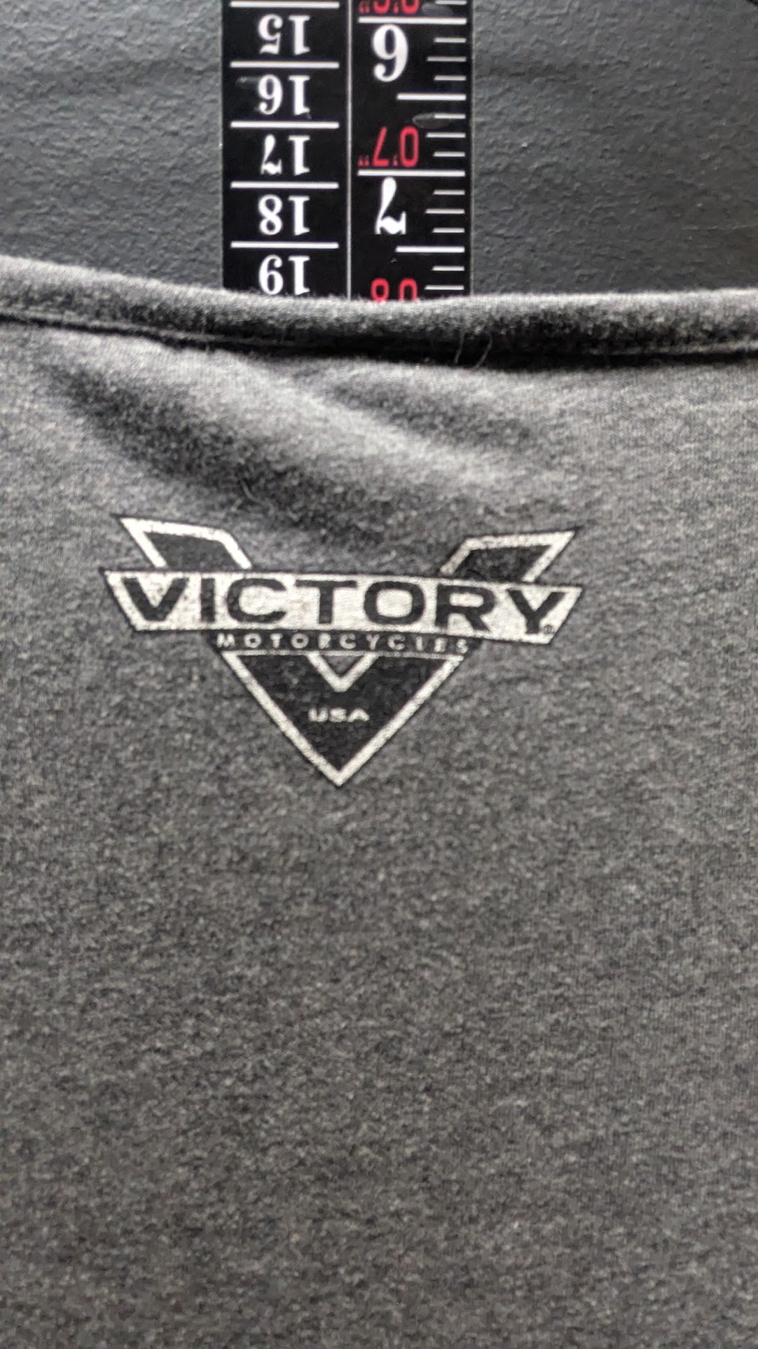 Victory Motorcycles "With Attitude" Lace Hem Women's Top – Size 2XL