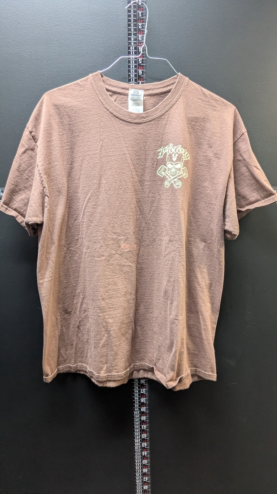 Victory Motorcycles Skull & Pistons Graphic T-Shirt – men's XL Brown