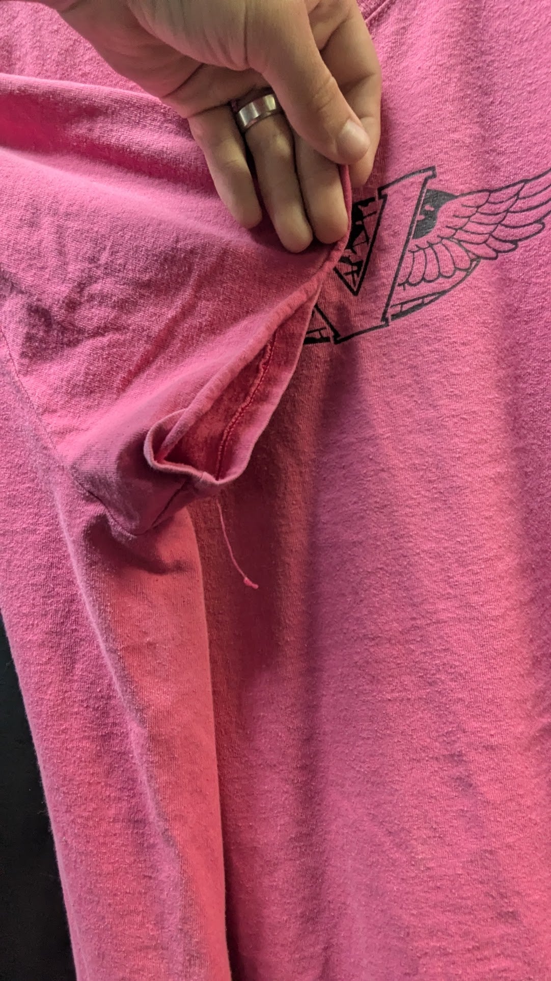 Victory Motorcycles Women's Pink Winged V Logo T-Shirt XXL