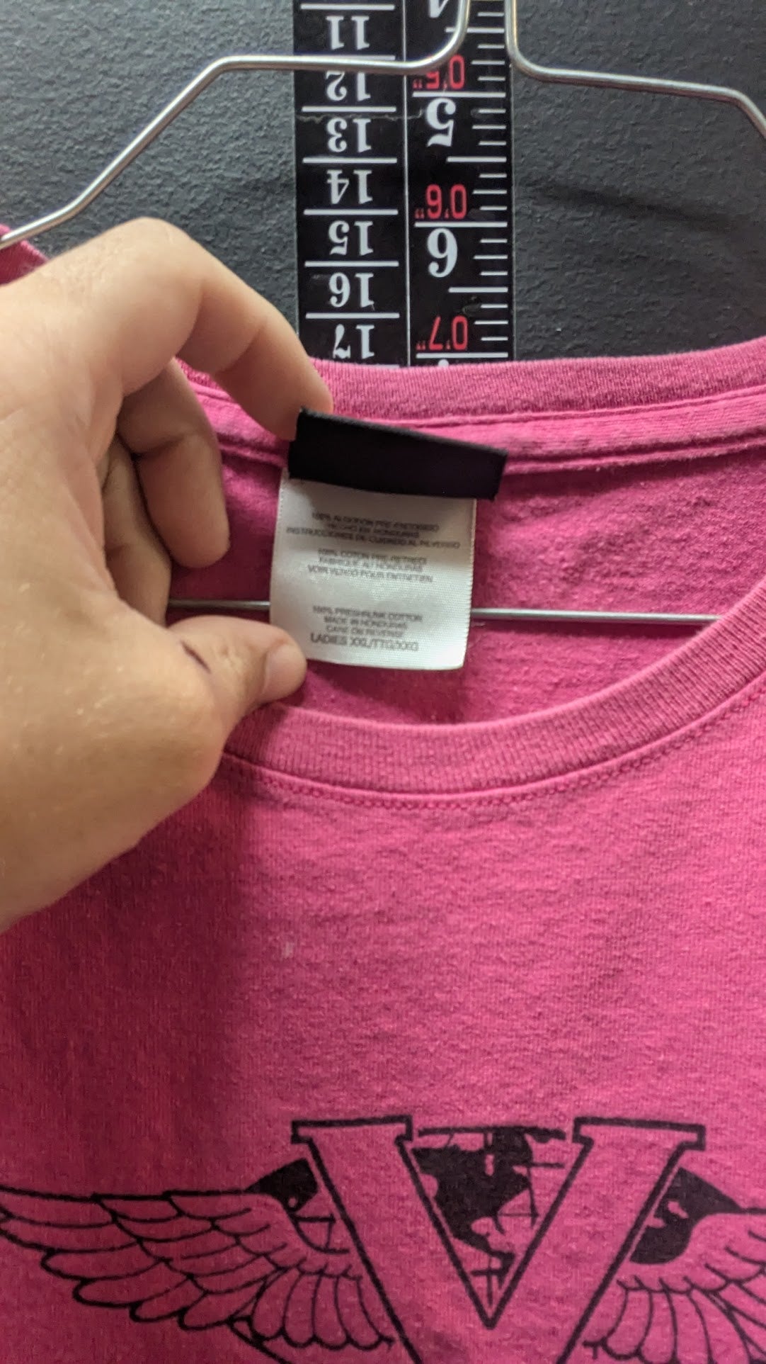 Victory Motorcycles Women's Pink Winged V Logo T-Shirt XXL
