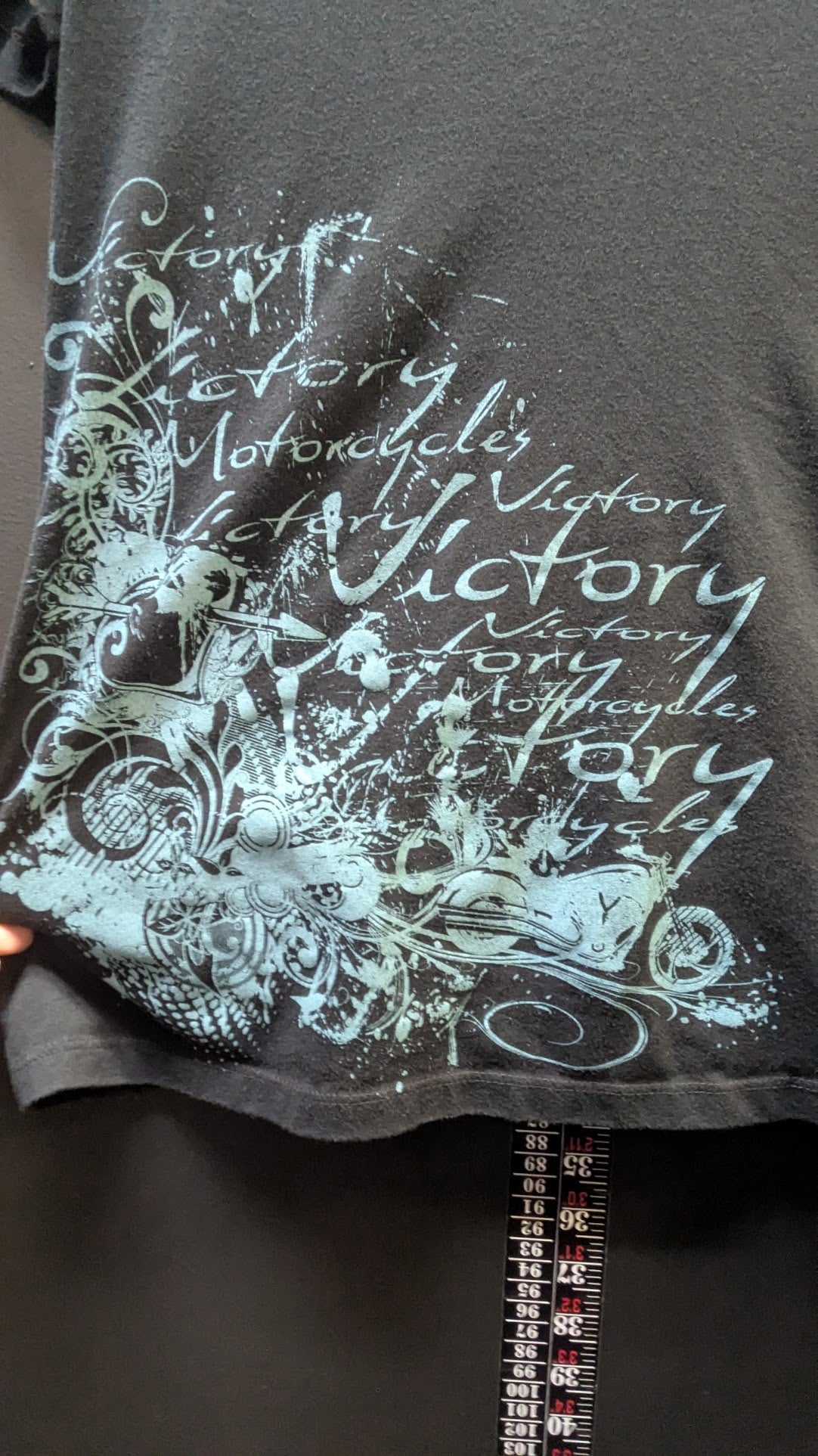 Victory Motorcycles Women's V-Neck Graphic T-Shirt – XL – Black
